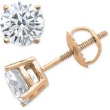 Diamond Stud Earrings (1/10 Ct. T.w.) In 10k Gold, White Gold Or Rose Gold - Metallic - Macy's Earrings
