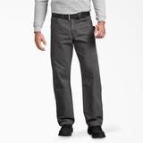 Dickies Men's Relaxed Fit Straight Leg Sanded Duck Carpenter Pants - Rinsed Slate Size 32 30 (DU336)