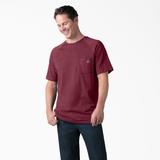 Dickies Men's Cooling Short Sleeve T-Shirt - Burgundy Heather Size 3 (SS600)