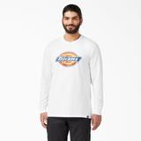 Dickies Men's Long Sleeve Regular Fit Icon Graphic T-Shirt - White Size M (WL45A)