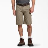 Dickies Men's Relaxed Fit Duck Carpenter Shorts, 11" - Rinsed Desert Sand Size 32 (DX250)