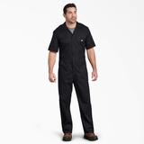 Dickies Men's Flex Short Sleeve Coveralls - Black Size M (33274)