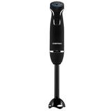Chefman Electric Turbo Immersion Hand Blender w/ 12 Powerful Speeds, Ice crushing Design & Detachable Heat Resistant Plastic Blade Guard in Black