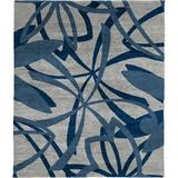 Brayden Studio® One-of-a-Kind Lehmann Hand-Knotted Traditional Style Gray/8' x 10' Wool Area Rug Wool in Blue, Size 96.0 W in | Wayfair