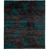 Brayden Studio® One-of-a-Kind Catarina Hand-Knotted Traditional Style Blue 8' x 10' Wool Area Rug Wool in Blue/Green/Navy, Size 96.0 W in | Wayfair