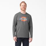 Dickies Men's Long Sleeve Regular Fit Icon Graphic T-Shirt - Stone Gray Size 2Xl (WL45A)