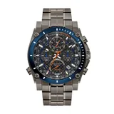 Bulova Men's Precisionist Chronograph Watch Gunmetal Ion-Plated Stainless Steel - 98B343, Size: Large, Grey