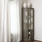 Chilton Glass Door Corner Cabinet - Ballard Designs