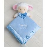 Personalized Planet Lovey Blankets - Blue Lamb Personalized Lovey