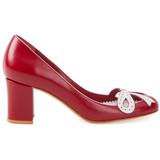 Leather Pumps - Red - Sarah Chofakian Heels