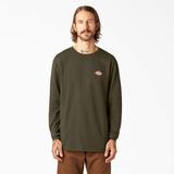 Dickies Men's Long-Sleeve Graphic T-Shirt - Military Green Size 2Xl (WL469)