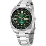 Recraft Automatic Green Dial Stainless Steel Watch - Metallic - Seiko Watches
