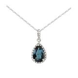 Enduring Jewels Women's Necklaces Topaz - London Blue Topaz & Diamond-Accent Pendant Necklace