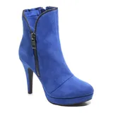 Two Lips Too Too Slip Women's Platform Ankle Boots, Size: 6.5, Blue