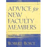 Advice For New Faculty Members