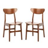 Lucca Retro Dining Chair in Cherry - Safavieh DCH1001D-SET2