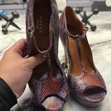 Gucci Shoes | Authentic Gucci Purple Python Heels | Color: Purple | Size: 7.5