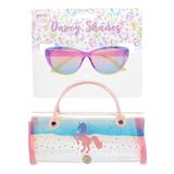 Hang Ten Girls' Sunglasses Pink/Blue - Blue & Purple Cat-Eye Sunglasses
