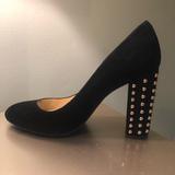 Jessica Simpson Shoes | Gold Studded Heel Pumps | Color: Black | Size: 10