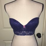 Polo By Ralph Lauren Intimates & Sleepwear | 34c Polo Padded Lacey Bra | Color: Blue/Pink | Size: 34c