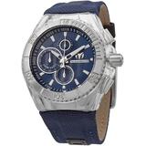 Cruise Blueray Chronograph Blue Dial Blue Nylon Strap Watch 115174 - Blue - TechnoMarine Watches
