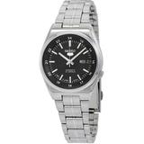 Series 5 Automatic Date-day Black Dial Mens Watch - Black - Seiko Watches