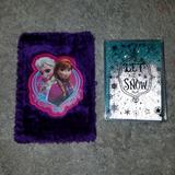 Disney Other | Frozen Notebook And Let It Snow Container | Color: Black/Blue/Purple | Size: Os
