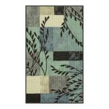 Maples Highland Textured Print Multicolor Area and Throw Rugs, Blue, 3X5 Ft