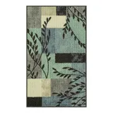 Maples Highland Textured Print Multicolor Area and Throw Rugs, Blue, 2X6 Ft