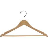 Rebrilliant Wooden Suit Hanger w/ Solid Wood Bar for Dress/Shirt/Sweater Wood in Gray/Brown, Size 9.5 H x 17.0 W in | Wayfair