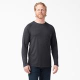 Dickies Men's Cooling Long Sleeve T-Shirt - Heather Black Size 3Xl (SL600)