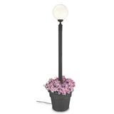 Astoria Grand Mateo Outdoor 1-Light 85" Lamp Post Plastic/Metal in Black, Size 85.0 H x 21.0 W x 21.0 D in | Wayfair