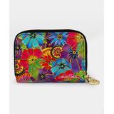Laurel Burch Wallets multi - Red & Purple Blossoming Florals RFID-Secure Armored Zip Wallet