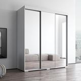 Orren Ellis Jelinek Armoire Wood in White, Size 82.0 H x 71.0 W x 26.0 D in | Wayfair 359336555E8F4A8A8034F13F9109E894