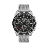 Citizen Men's Promaster Navihawk Silver Tone Stainless Steel Bracelet Watch, Black