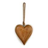 DEMDACO Ornaments - Wood & White-Edge Heart Ornament
