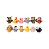 U.S. Toy Company Hand Puppet - Animal Finger Puppet - Set of 12