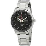 Neo Sports Automatic Black Dial Watch - Black - Seiko Watches