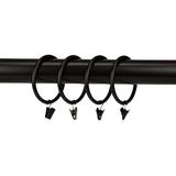 Symple Stuff Benham Curtain Ring Metal in Black, Size 2.5 H x 2.5 W x 2.5 D in | Wayfair 1931-12