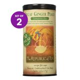 The Republic of Tea Tea Leaves & Bags - 50-Ct. Ginger Peach Decaf Tea - Set of 2