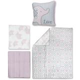 Harriet Bee Glassman 4 Piece Crib Bedding Set Polyester/Cotton in Gray, Size 37.0 W in | Wayfair 9361D4C29900426888B9F0B25FCC6633