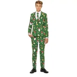Boys 10-16 OppoSuits Santaboss Christmas Suit, Boy's, Size: 14, Green
