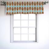 East Urban Home 54" Window Valance Sateen in Blue/Brown, Size 18.0 H x 54.0 W x 0.1 D in | Wayfair DF0FFE7115EA4BD69894F6B4D2506A3E