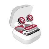 Oklahoma Sooners Stripe Design Wireless Earbuds