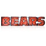 Imperial Chicago Bears 43.5'' x 8.75'' Lighted Recycled Metal Sign