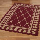 Roman Empire II Rectangle Rug, 2'6" x 4'2", Burgundy/Gold