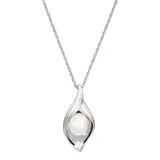 "Freshwater by HONORA Sterling Silver Freshwater Pearl Pendant, Women's, Size: 18"", White"