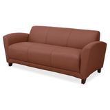 Lorell Accession Reception Seating Sofa Wood in Brown, Size 31.25 H x 75.0 W x 34.5 D in | Wayfair LLR68946