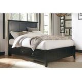 Paragon Full-size Four Drawer Storage Bed in Black - Modus 4N02D4