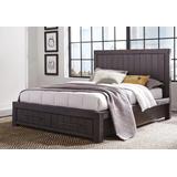 Heath Full-size Two Drawer Storage Bed in Basalt Grey - Modus 3H57D4